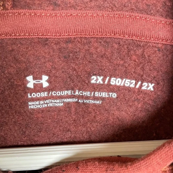 Under Armour Women's Rust & Black Hoodie - Picture 2 of 4